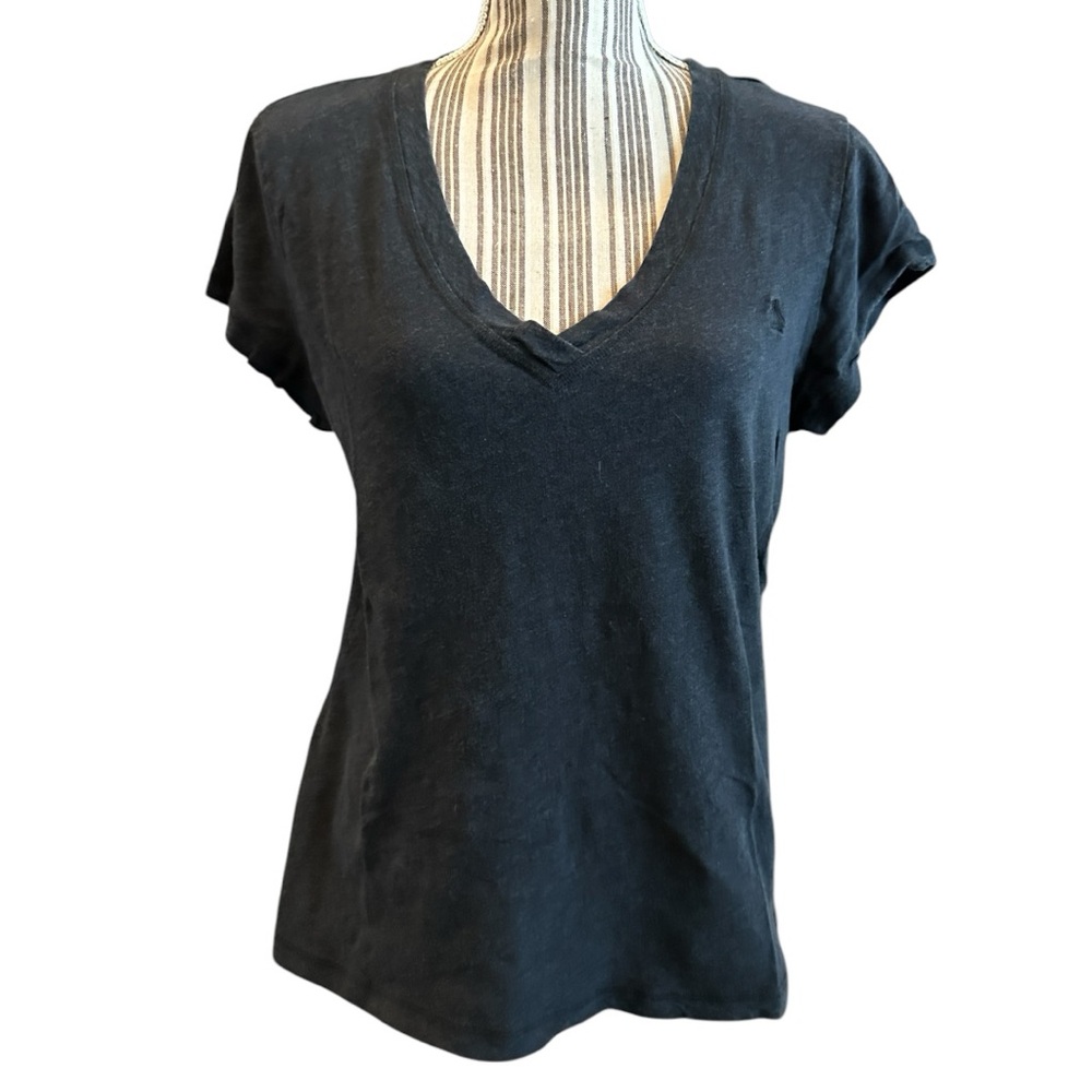 Women's heather gray V-Neck T-Shirt original Penguin large